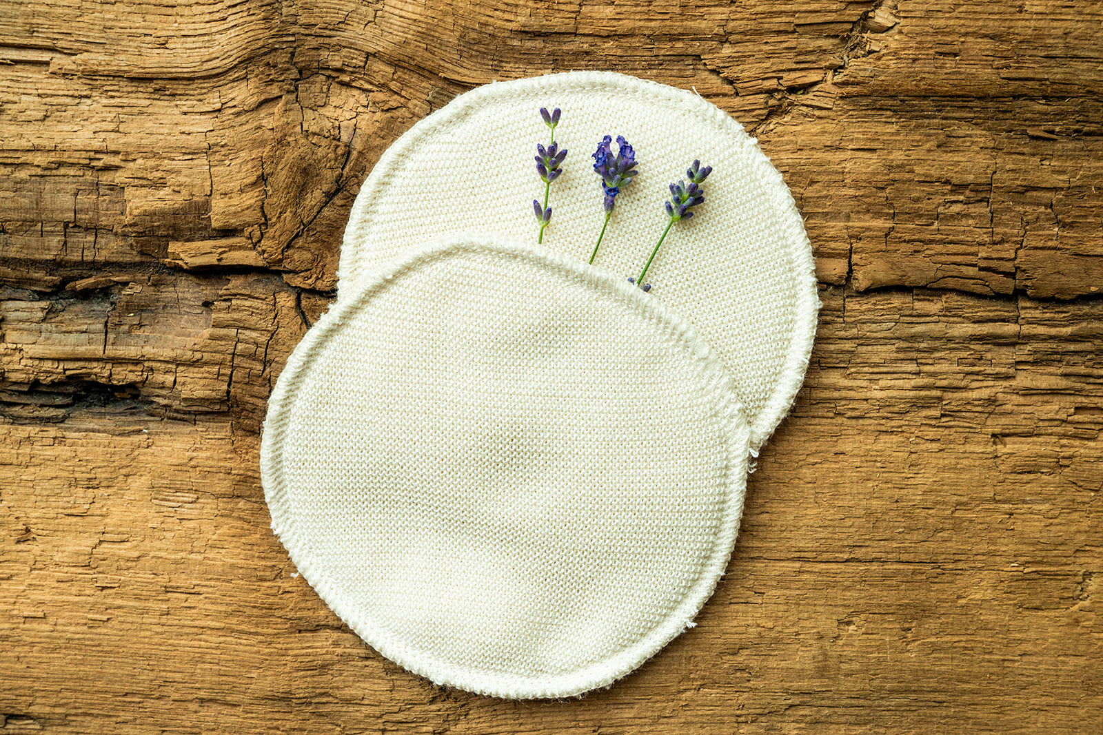 Nursing pads silk/wool/wool (Ø 13 cm)