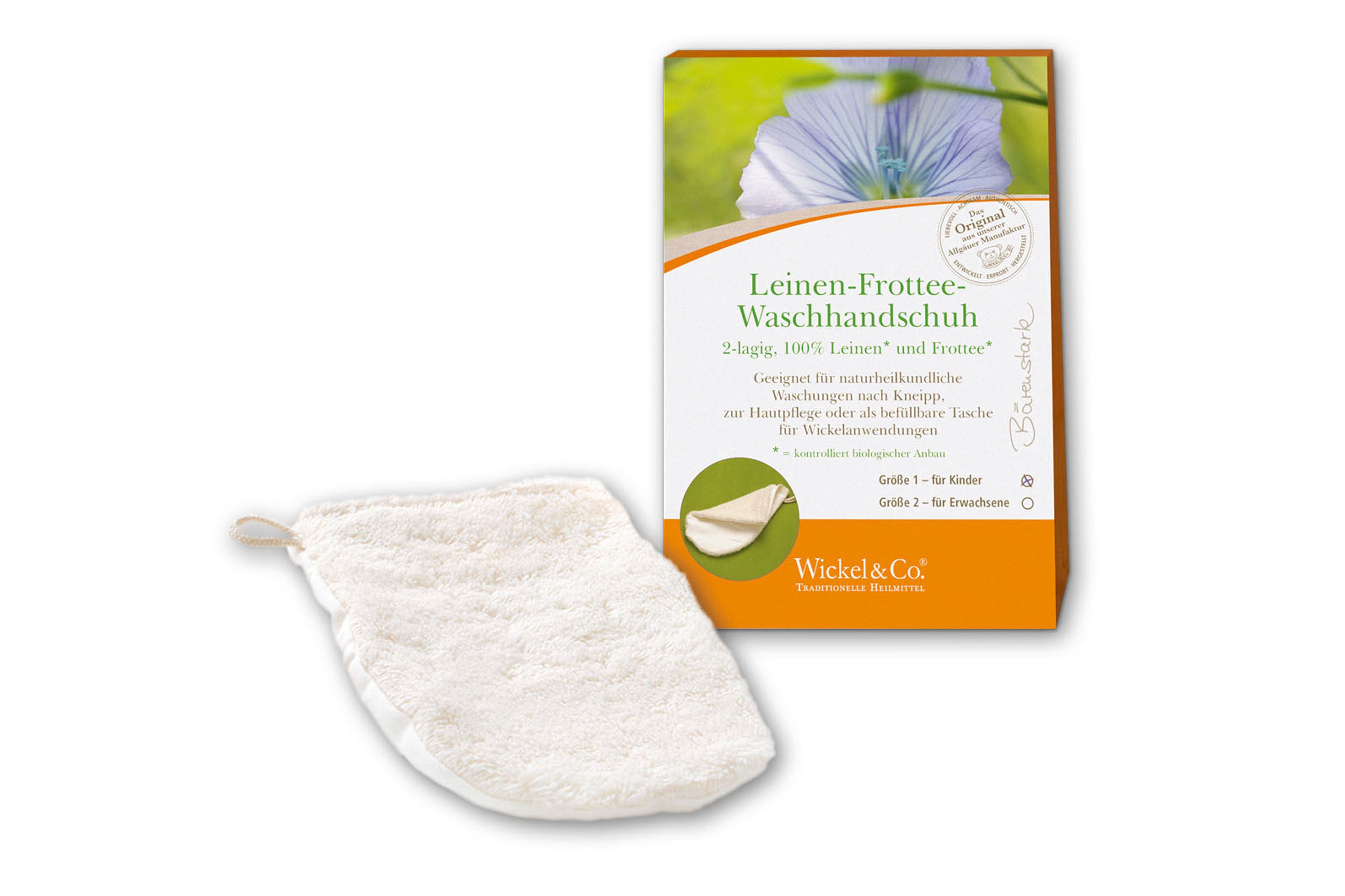 Leinen-Frottee-Waschhandschuh