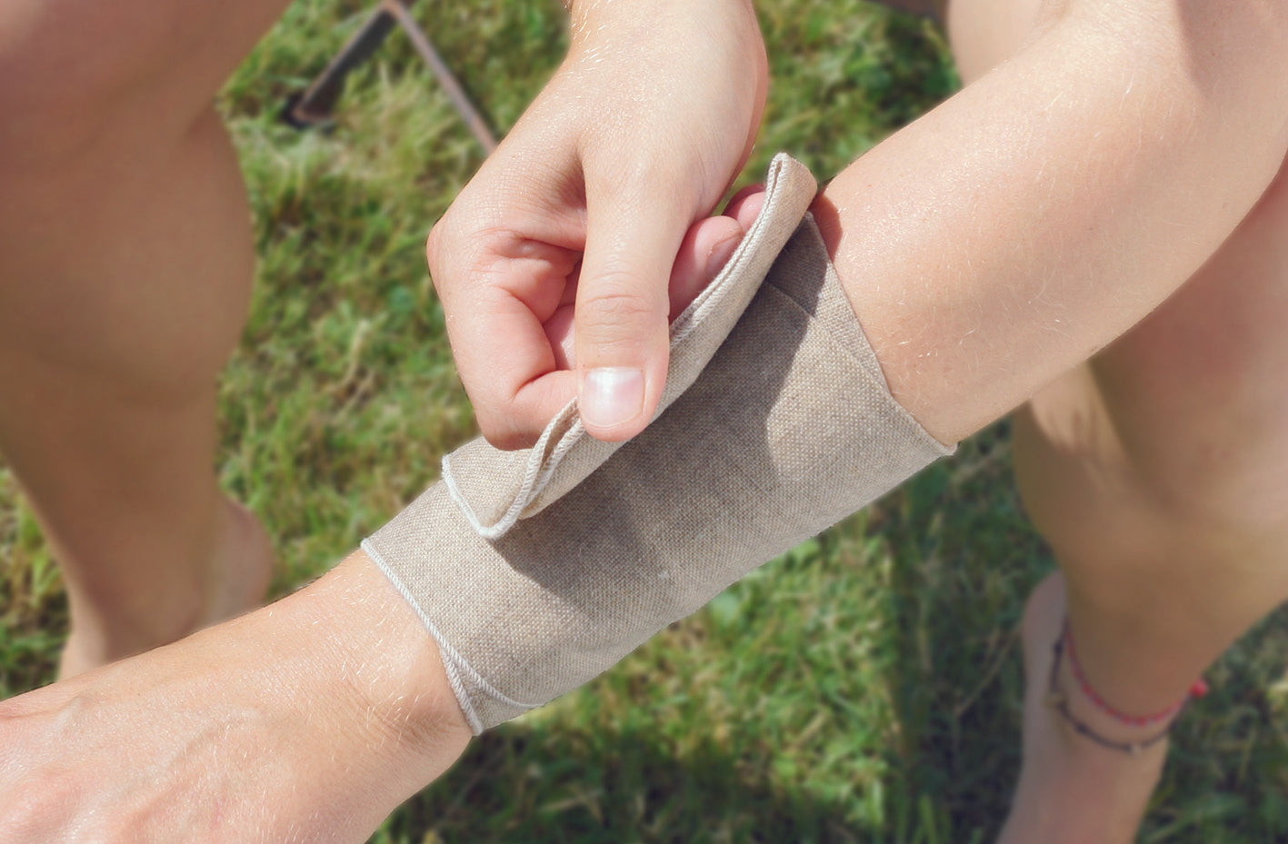 Woll-fühl® Universalwickel für Arme und Beine