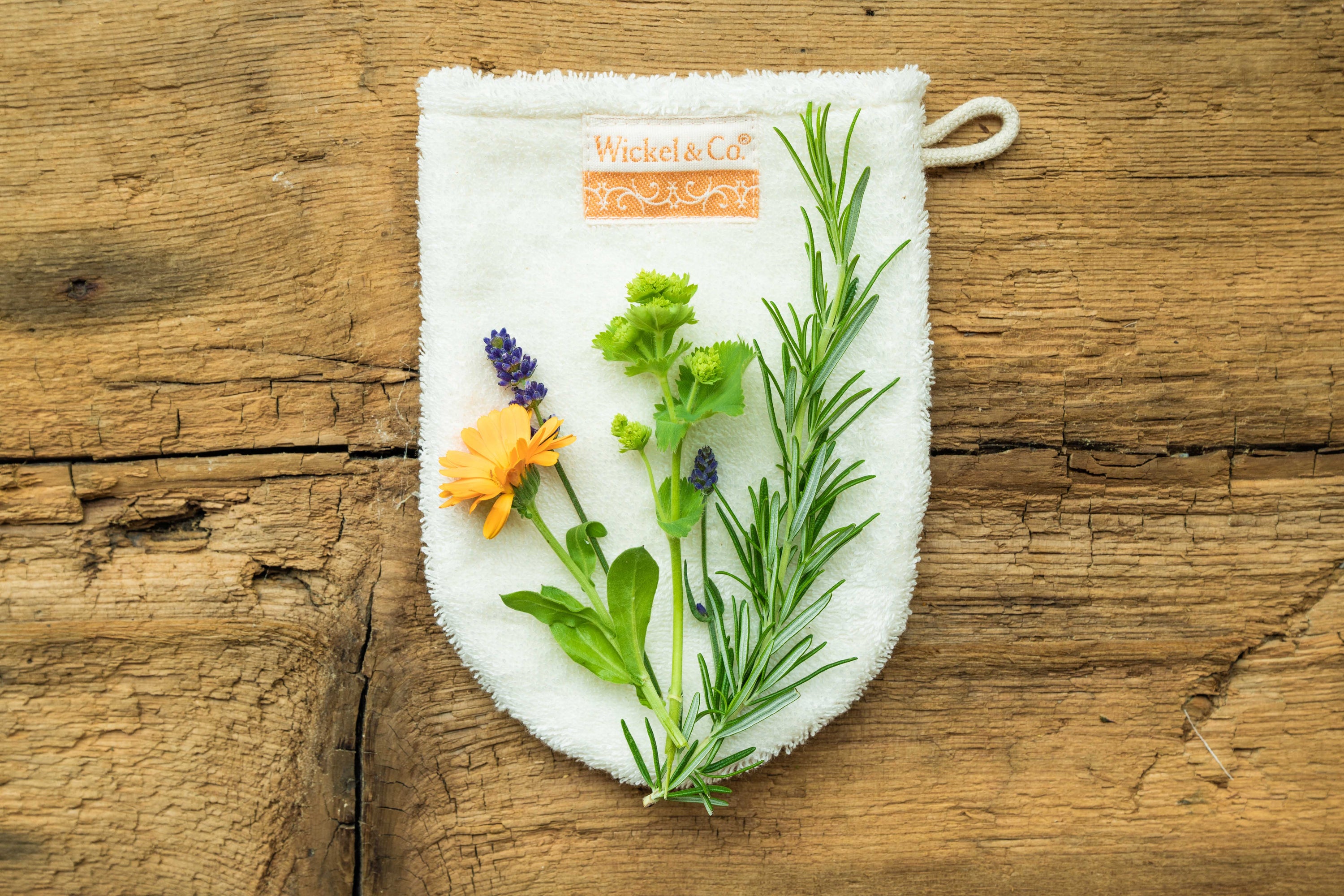 Linen terry washing glove