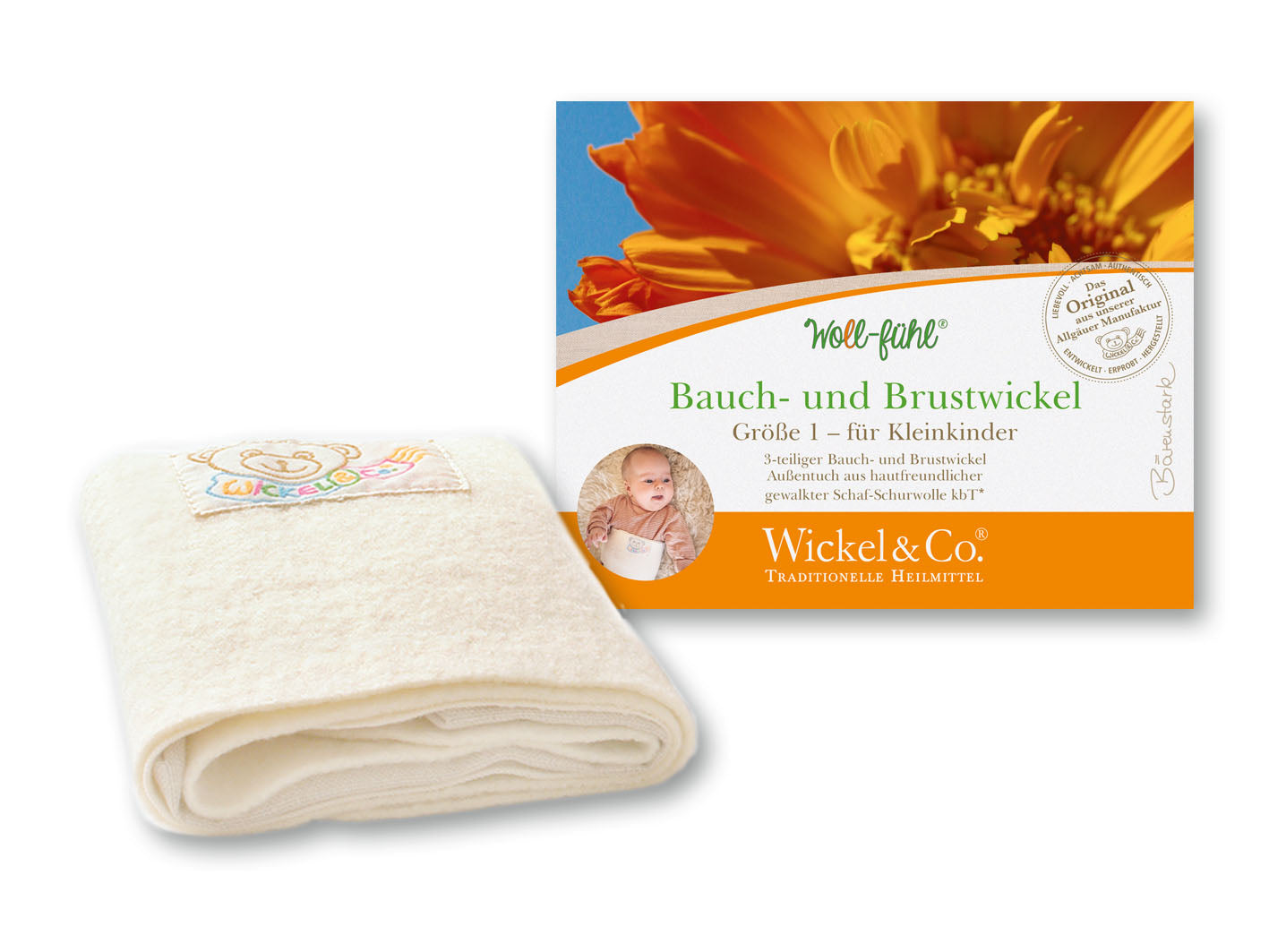 Woll-fühl® Bauch- und Brustwickel für Kinder - Wickel & Co.® - 4260646090131