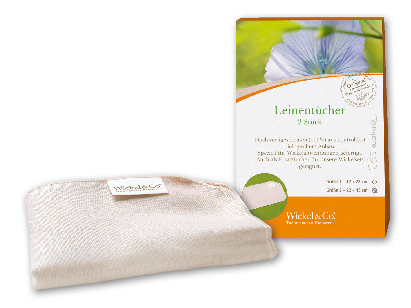 Leinentücher Gr.2 (2 Stück) - Wickel & Co.® - 4260646096249