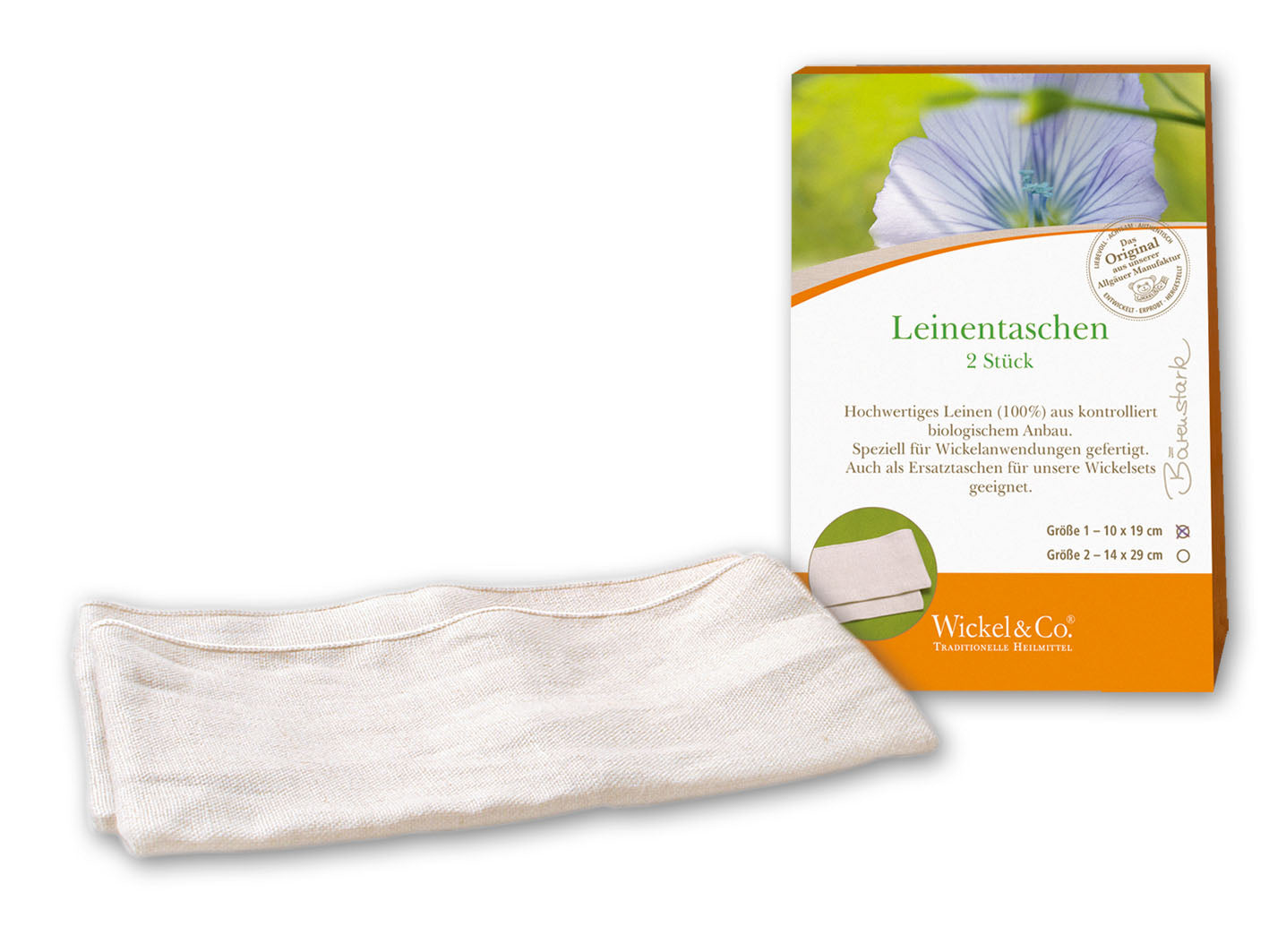 Leinentaschen Gr.1 (2 Stück) - Wickel & Co.® - 4260646096317
