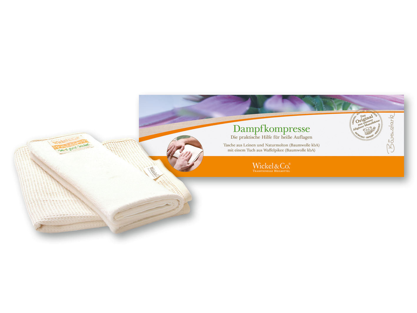 Dampfkompresse Tasche und Tuch - Wickel &amp; Co.® - 4260646090070