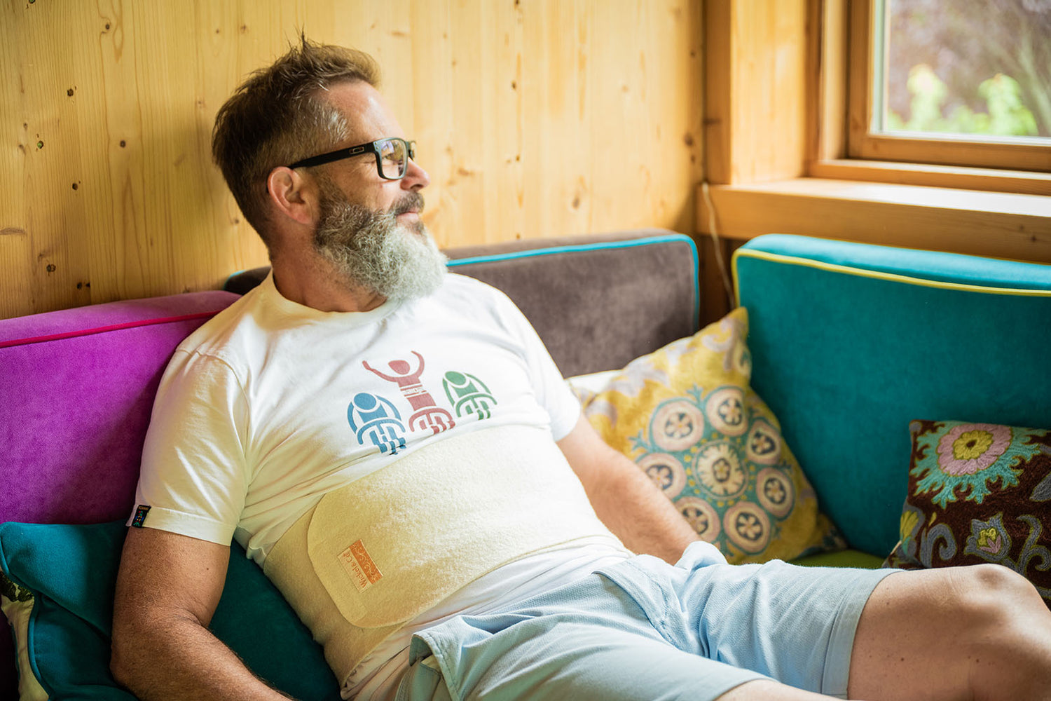 Woll-fühl® stomach and back body wrap for adults