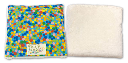 Kuschelkissen mit Plüsch und Heilwolle