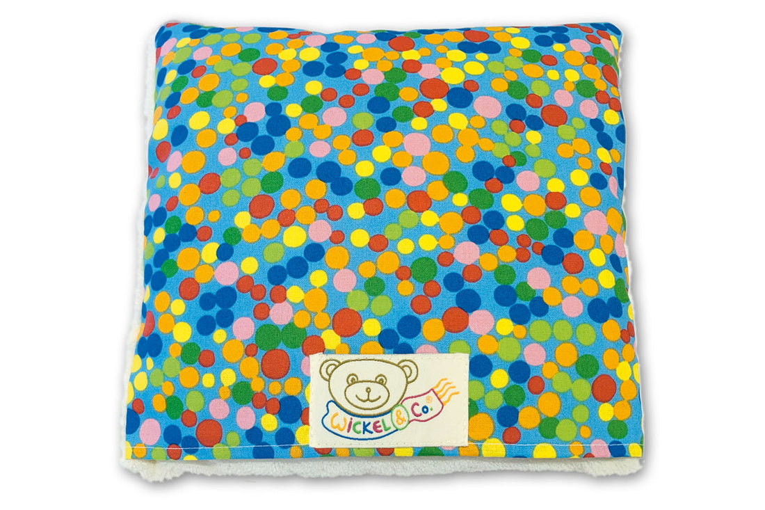Kuschelkissen mit Plüsch und Heilwolle