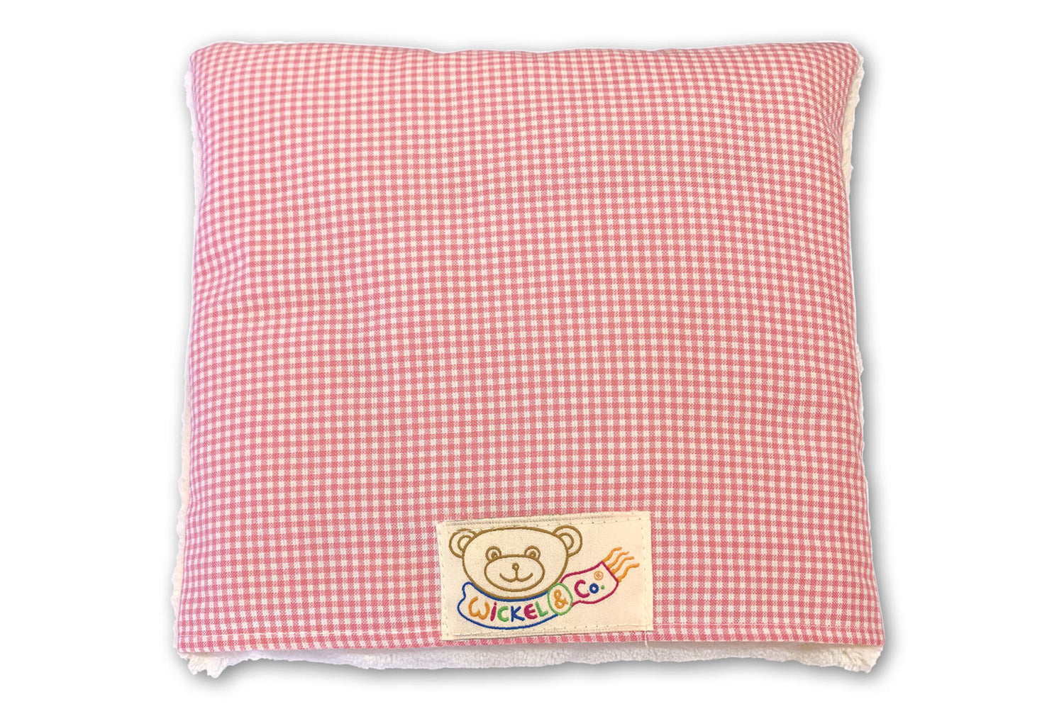 Kuschelkissen mit Plüsch und Heilwolle