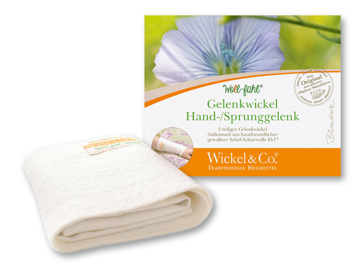 Woll-fühl® Gelenkwickel Hand- und Sprunggelenk - Wickel &amp; Co.® - 4260646090032